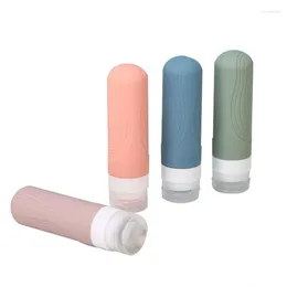 Bouteilles de rangement 4 pcs de fuite voyage 3oz portables de voyage de voyage de transport de liquide kit de silice gel