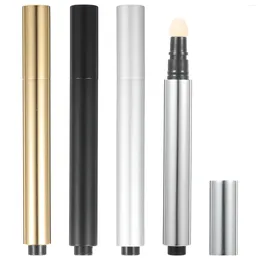 Bouteilles de stockage 4 PCS Liquid Foundation Press Pen Travel Makeup Makeup BreaCceuler Sub Tube Aluminium Cosmetics vides