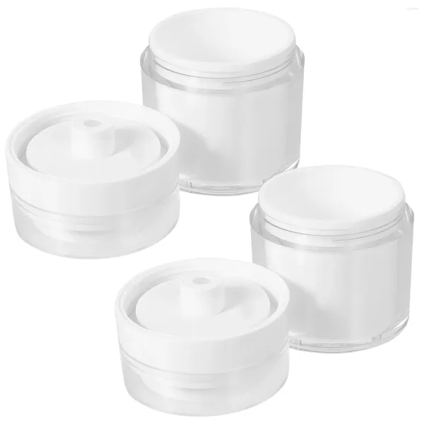 Botellas de almacenamiento 4 PCS Dispensador de loción Botella de bomba Frascos de crema sub sin aire