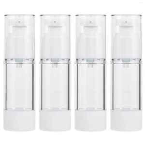 Opslagflessen 4 stuks Lotion Zeepdispenser Flescontainer Vacuüm Airless Pomp Reizen