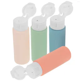 Opslagflessen 4 pc's Macaron Travel Supplies Tube Squeeze Bottle Set Shampoo Lotion Plastic