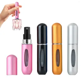 Botellas de almacenamiento 4 PCS Perfume Atomizador recargable Botella de spray Viaje Vacío de contenedor de contenedor Dispensador de loción maquillaje