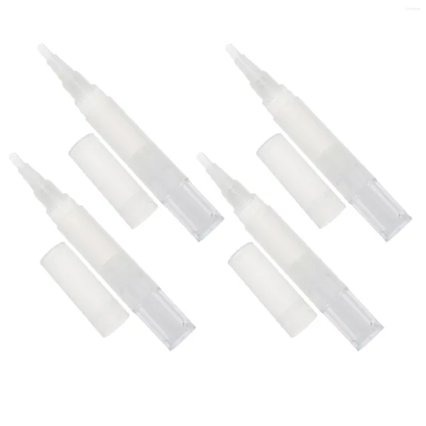 Bouteilles de rangement 4 pcs recharge stylo à ongle d'huile réutilisable ABS APPPLATEUR DE NUTRITION