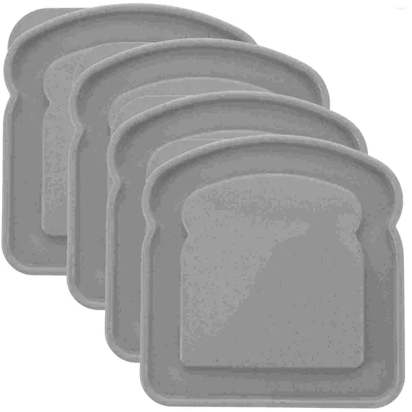 Bouteilles de stockage 4 PCS Sandwich Boîte Porte-boîte à lunch Boîte à micro-ondes Conteneurs avec couvercles Snack pour les tout-petits Boîtes Enfants Air Tight Petit