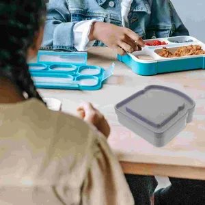 Opslagflessen 4 stuks Sandwich Box Kindercontainer Kleine containers met deksels Lunchbox Snack voor peuters Klein voedsel