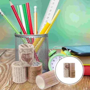 Bouteilles de rangement, 4 rouleaux de ruban adhésif en papier pour scrapbooking, adhésif Washi gothique, emballage cadeau, pour bricolage