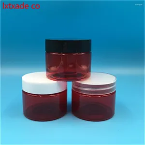 Bouteilles de rangement 40 g / ml VIDE CLEAR PLIMES PLASTIQUES ROUGES CHET