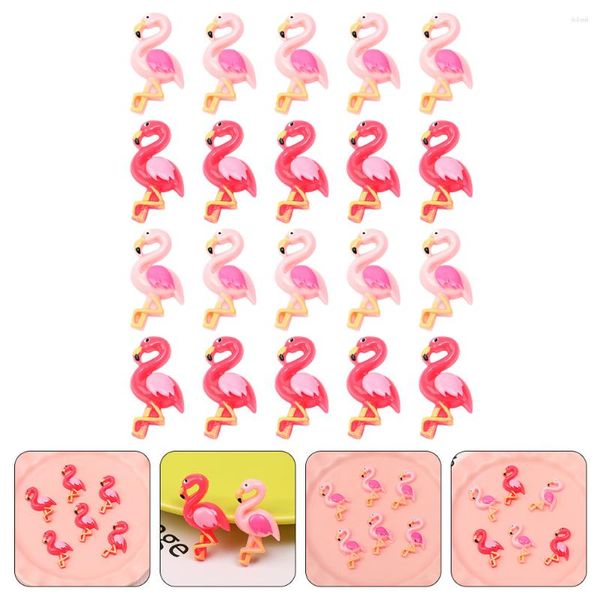 Bouteilles De Stockage 40 Pcs Flamingo Accessoires Couverture De Téléphone DIY Artisanat Fournir Accessoires De Cheveux Cellule Résine Parure Coquillage Bijoux Dainty