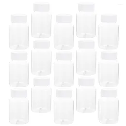 Bouteilles de stockage 40 pièces flacons de distribution en plastique petit support conteneur de poudre Mini étui vide poche de voyage