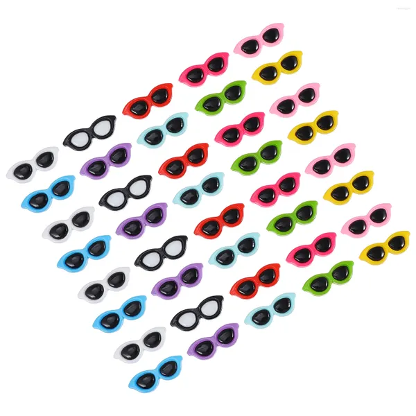 Bouteilles De Stockage 40 Pcs Lunettes De Soleil En Épingle À Cheveux Coque De Téléphone Charme Bijoux Carfts Flatback Filles Scrapbooking En Plastique