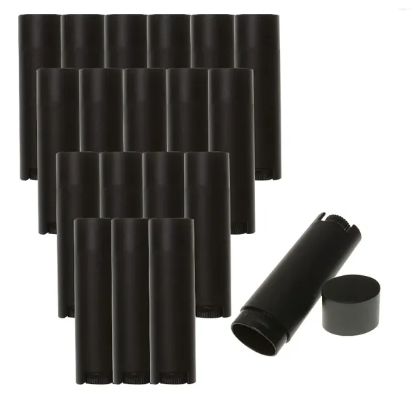 Bouteilles de stockage 4000 pcs/lot vides en plastique rouge à lèvres conteneurs 5 ml noir lèvre cosmétique ovale torsion maquillage conteneur bouteille déodorant Tube