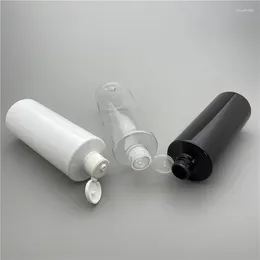 Opslagflessen 400 ml x 15 Plastic navulbare cosmetica voor reisverpakking Pet Flip Cover Cap fles 400cc Shampoo Lotion Container