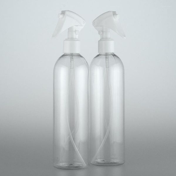 Bouteilles de stockage 400ML X 20 Bouteille de pulvérisation en plastique transparente blanche Conteneur de pulvérisateur vide pour plantes hydratantes pour cheveux Arrosage PET Atomiseur