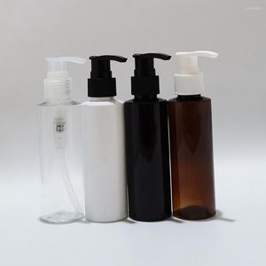 Opslag Flessen 40 stks 120 ml Lege Witte Cosmetische HUISDIER Lotion Pomp Shampoo Container Plastic Verpakking Met Dispenser Douche gel