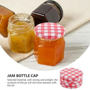 Botellas de almacenamiento 40pcs Jam Jars Tapas Tapas de boca ancha para el tornillo de enlatado Twist Off