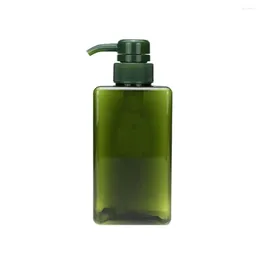 Bouteilles de stockage 450 ml, pompe à savon vide, conteneur de voyage rechargeable, distributeur de shampoing (vert)