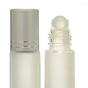 Bouteilles de stockage 48 pièces 10ml boule de rouleau en verre cosmétique huile essentielle parfum rouleau sur bouteille voyage conteneurs rechargeables