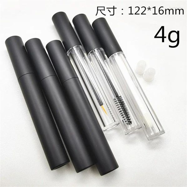 Bouteilles de stockage 4ml Matte Black Eyeliner Bouteille de haute qualité Mascara Crème Vide Correcteur Stick Tube Rond Brillant À Lèvres Conteneur Cosmétique