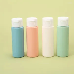Opslagflessen 4 stks draagbare siliconen reisterset cosmetische navulbare lotion lekvrije shampoo container squeeze buis