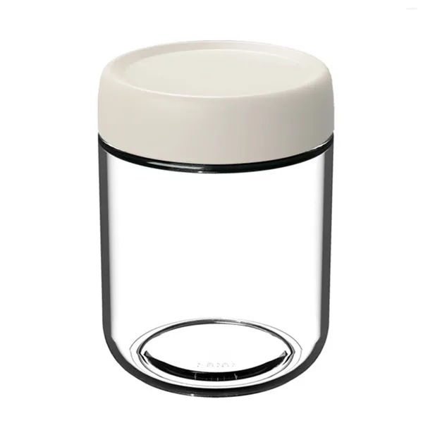 Bouteilles de rangement 4pcs Jar en verre rond avec couvercle à vis mixte couleurs fuites pots transparents pour le cosmétique et les onguents