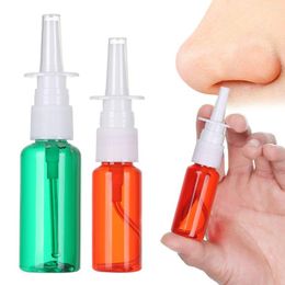 Bouteilles de stockage 5/10/20/30/50ml maison pompe à brouillard en plastique vaporisateur conteneur rechargeable nez compte-gouttes pulvérisateur Nasal vide