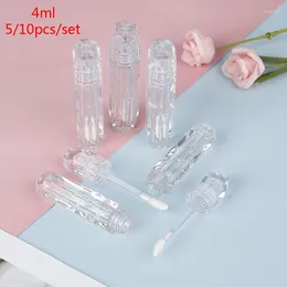 Opslagflessen 5/10 PCS Hoogwaardige Clear Lip Gloss Tubes Travel Makeup Tools Cosmetische containers Lege 4ml