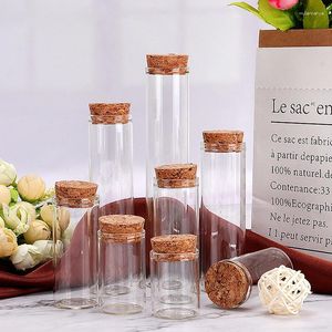 Opslagflessen 5-30 ml kurk stopglas injectieflaconsen pottencontainers kleine wensen fles met snoeptheecontainer