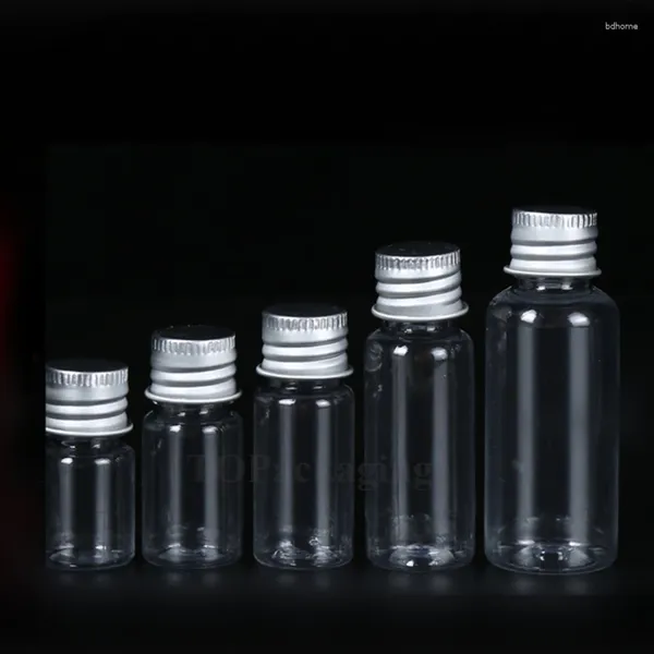 Bouteilles de rangement 5/8/10/20 / 30 ml bouteille en plastique Capuche à vis en aluminium vide MADE TUBE DE LIQUID