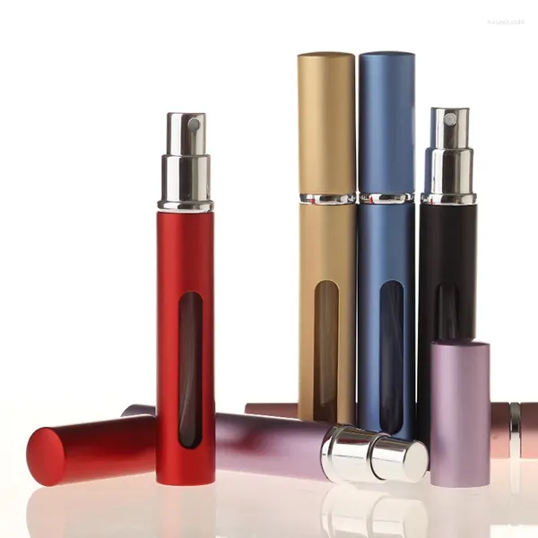 Bouteilles de stockage Bouteille de parfum en verre de voyage de 5 ml avec mini pulvérisateur rechargeable Skylight
