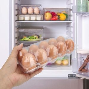 Bouteilles de stockage 5 paquets de Cartons d'oeufs en plastique en vrac vide plateau transparent support de Carton pour poulet ferme réfrigérateur pâturage familial