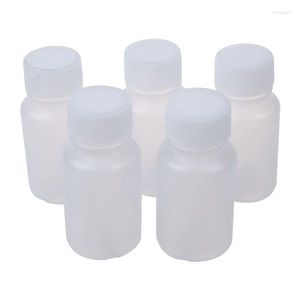 Bouteilles de stockage 5 pièces 20 ml blanc mini bouteille d'alcool en plastique vide de voyage