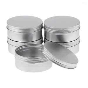 Bouteilles de stockage 5 pièces 250 ml / 8,8 oz en aluminium contenants de voyage cosmétiques à lèvres vides pour bonbons à la menthe