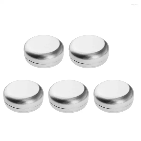 Bouteilles de stockage 5 pcs Étui en étain vide pour la barre de lotion Savon Coiffure Cire de cire Hydratant en aluminium