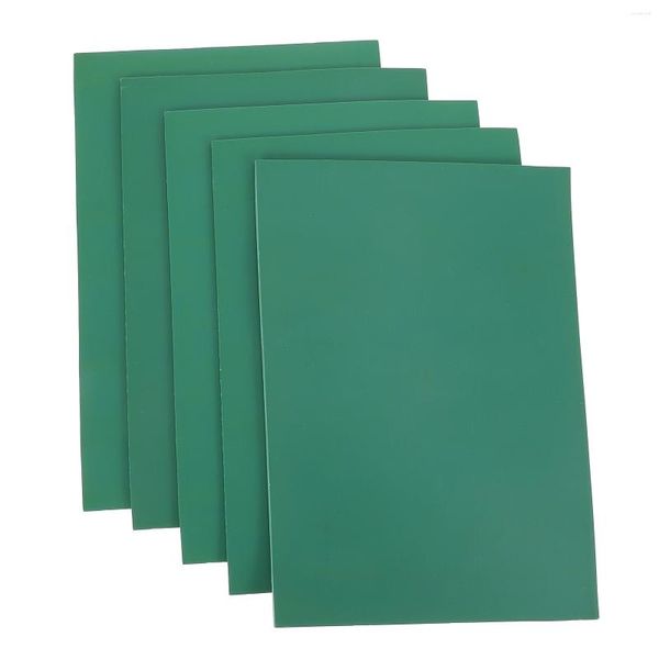 Bouteilles de stockage 5 pcs gravure feuille de caoutchouc gravure outil de sculpture enfants timbres plaque enfants planche draps de lit vert jouet suite