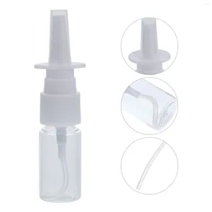 Bouteilles de stockage 5 pièces, vaporisateur Nasal blanc vide, conteneur de nettoyant, pompe rechargeable, Mini pulvérisateurs à brume Fine, petits