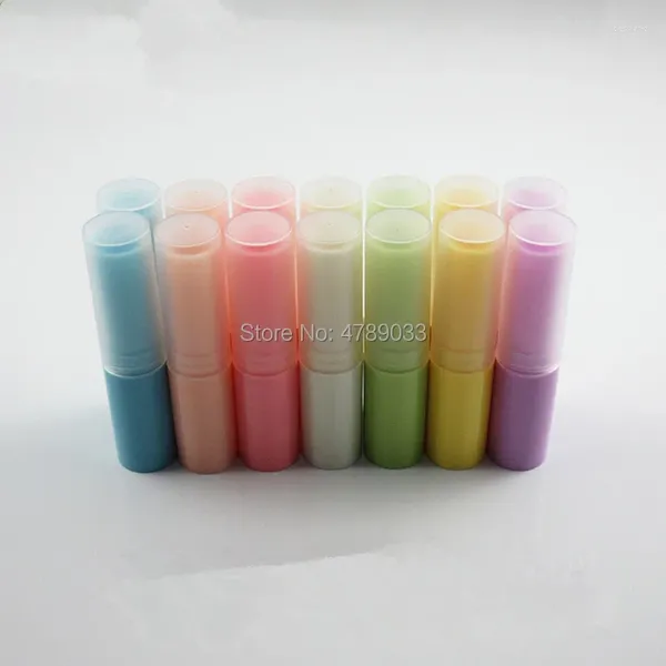 Botellas de almacenamiento 50/100pcs 4G 4ml Tubo de lápiz labial vacío Recipiente de plástico de plástico Sub-bottling con tapa enmarañada