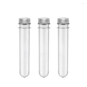 Bouteilles de stockage 50 40 ml tube crème transparent en plastique cutanée cutanage Échantillon de récipient cosmétique Capuchage à vis en aluminium vide rechargeable