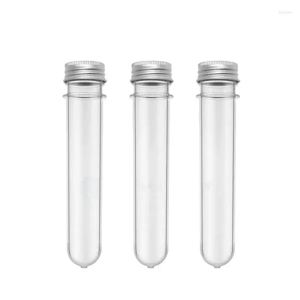 Bouteilles de stockage 50 40 ml tube crème transparent en plastique cutanée cutanage Échantillon de récipient cosmétique Capuchage à vis en aluminium vide rechargeable