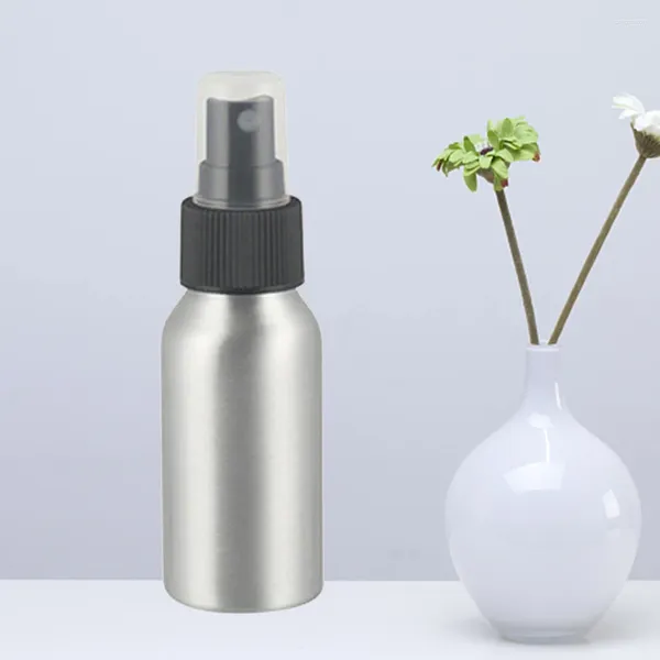Bouteilles de stockage 50 ml Spray Aluminium Voyage Remplissage Fine Mist Parfum rechargeable Vide