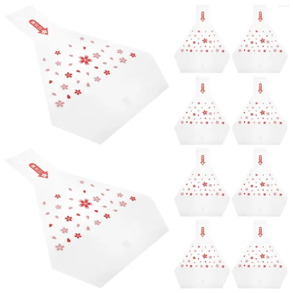 Bouteilles de stockage 50 pièces sacs d'emballage faciles à déchirer Triangle Onigiri emballages emballage papier d'emballage en vrac emballage moule décoration