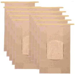 Botellas de almacenamiento 50 PCS Bolsas de panadería de papel portátiles Packing multifunción trato para hornear bolsas de envoltura