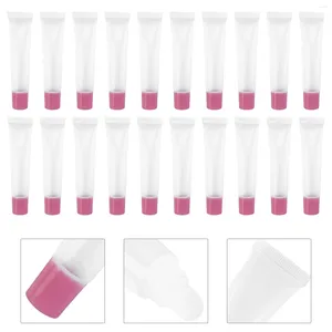 Opslagflessen 50 pc's knijpen buis lip gloss glazuur glanzende lippenstift diy plastic container