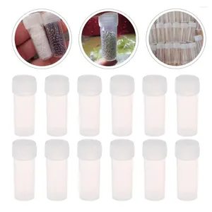 Opslagflessen 50 Stuks Flacon Plastic Met Schroefdop Doseren Terrarium Kleine Flesjes Monstercontainers Hervulbare Voedsel Helder