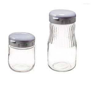 Bouteilles de stockage 500 / 980Ml Set Bocal hermétique en verre de qualité alimentaire Pickle Pickling Portable Kitchen Container