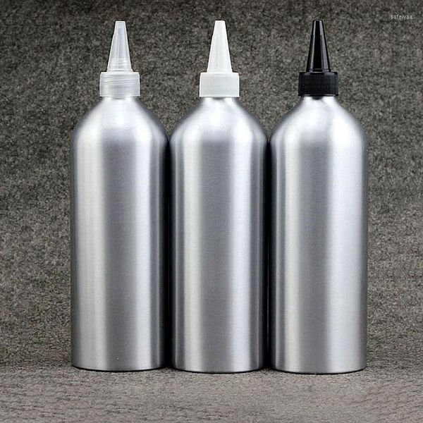 Bouteilles de stockage 500 Ml/g, bouteille métallique en aluminium argenté, bouchons en plastique scellés, idéal pour les cosmétiques/réactifs, 10 pièces 5.14