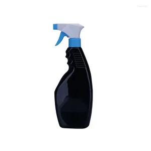 Opslagflessen 500 ml zwarte hdpe spray fles trigger pomp gebruikt voor bloemen waterkeuken reiniging 17oz desinfectant