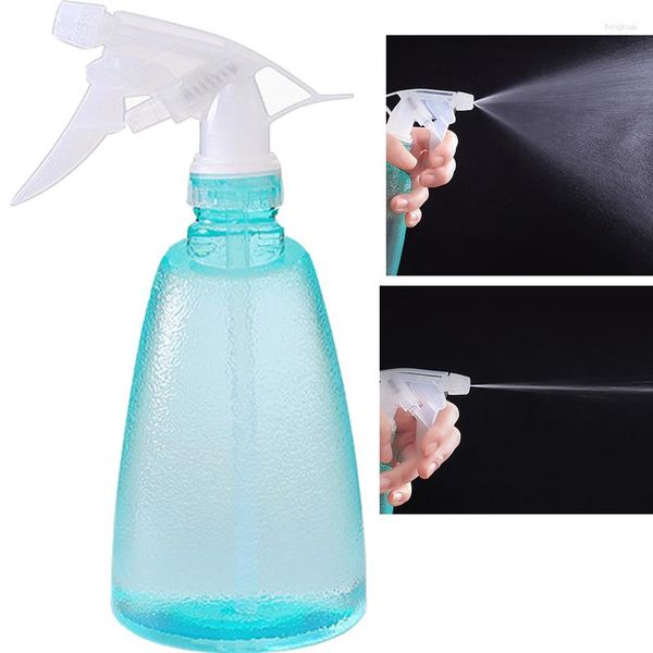 Botellas de almacenamiento 500ML Botella pulverizadora multifunción Peluquería Flor Planta Riego Spray Plástico Vacío Recargable Portátil