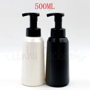 Bouteilles de rangement 500 ml bouteille en mousse en plastique 500cc nettoyant / shampooing gel de douche sous-solitaire conteneur cosmétique vide (20 pc / lot)