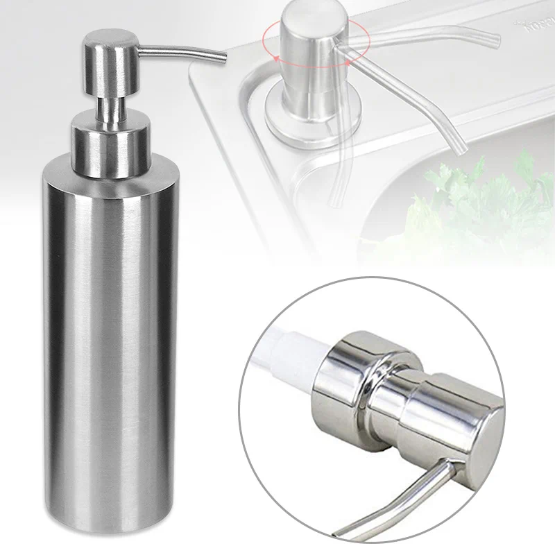 Storage Bottles 500ml Soap Dispensers PET Refillable Shampoo Lotion With Pump Bathroom Portable