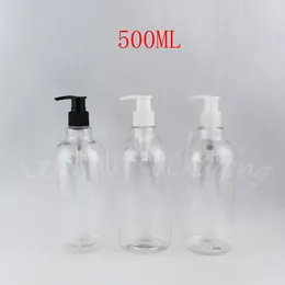 Bouteilles de rangement 500 ml bouteille en plastique transparent avec pompe de lotion 500 cm3